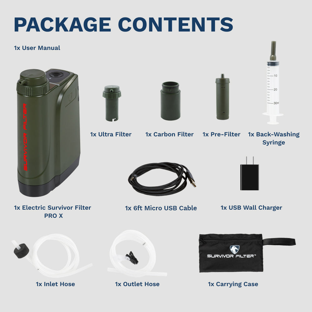 SURVIVOR FILTER™ PRO X Electric Water Filter