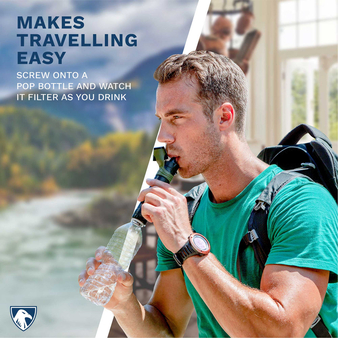 SURVIVOR FILTER™ Cleanable Water Filter Straw
