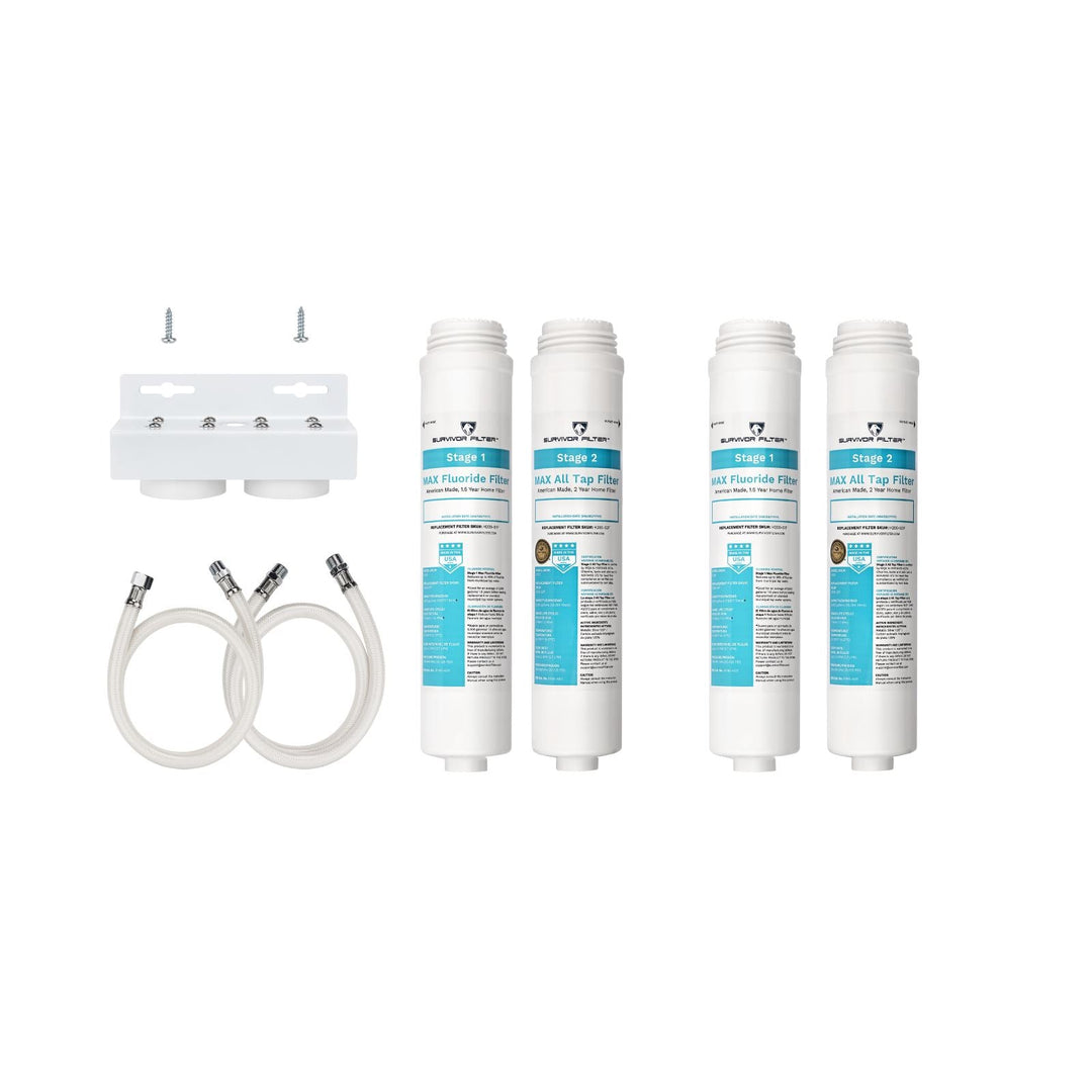 Max, 2-Stage Filter + Replacement Filters Set - Survivor Filter